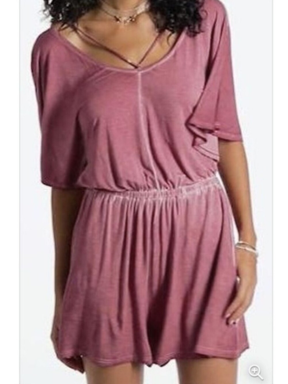 AE American Eagle Strappy Romper With Pockets Soft Fabric Large NWOT